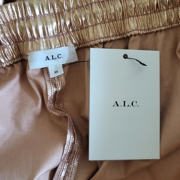 A.L.C. Metallic Gold Ryder Boxer Shorts sz XL - Picture 7 of 8